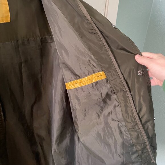 Merona Mens Water Resistant Olive Green Utility Jacket - Picture 6 of 10